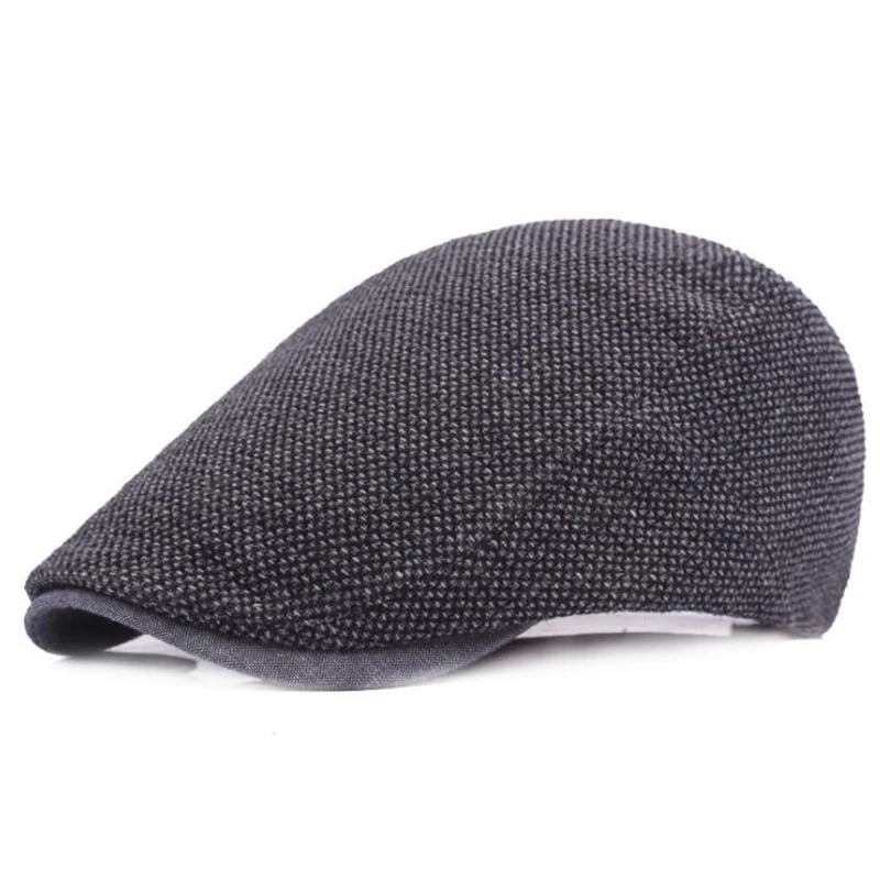 

2018 Winter Men's Knitting Beret Outdoor Cotton Visors Hats for Men Berets Cap New Arrival High quality