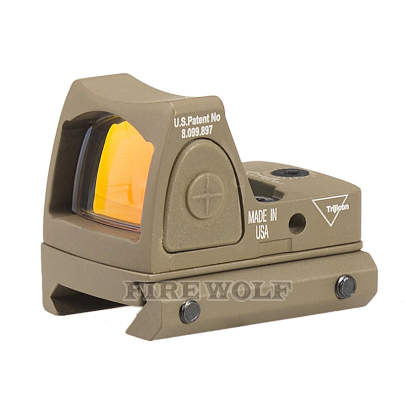 Trijicon мини RMR красный точечный прицел Collimator Glock/Shot gun Reflex Sight Scope fit 20 мм Weaver Rail для страйкбола/охотничьей винтовки