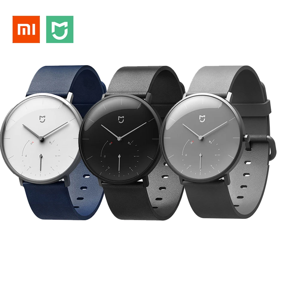 Умные кварцевые часы Xiaomi Mijia, 3 цвета, водонепроницаемые, умные часы, Bluetooth, 3ATM, шагомер, браслет, автоматическая калибровка, время вибрации