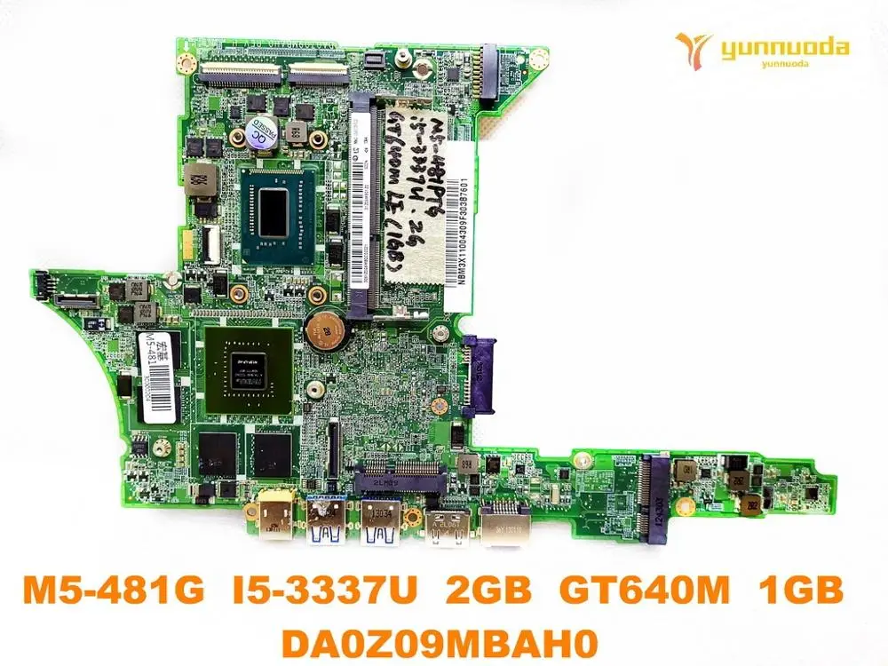 Оригинальный Для ACER M5 481G Материнская плата ноутбука I5 3337U 2 Гб GT640M 1 ГБ DA0Z09MBAH0