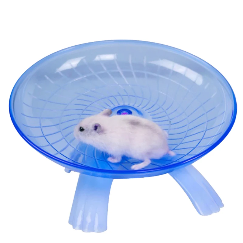 جديد 1 قطعة الهامستر ماوس البلاستيك الصامت تصميم UFO شكل تشغيل القرص تحلق الصحن الحيوانات الأليفة ممارسة الرياضة الركض عجلة