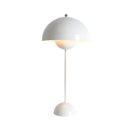 Современная настольная лампа белого/черного/желтого цвета, креативный Железный Настольный светильник для гостиной, прикроватный Настольный светильник, освещение в помещении - Цвет абажура: Белый