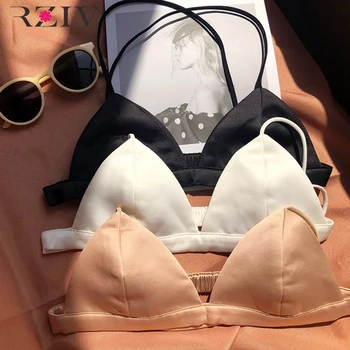

2019 unpadded Black Bra Wire Free Sexy Women Bras Lingerie Small Breast Adjusts