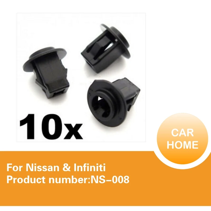 10x Plastic Screw Grommets for Nissan & Infiniti Wheel Arch Lining
