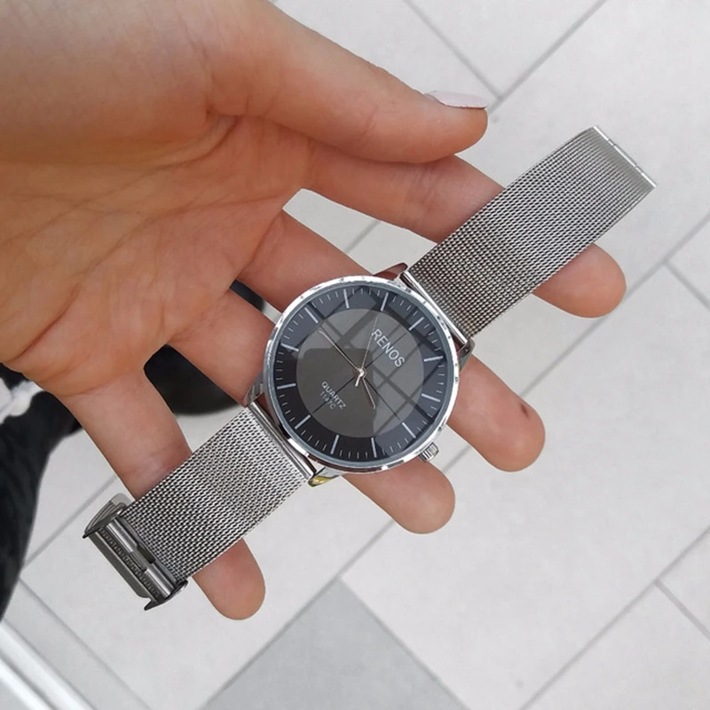 RENOS Women Watch In Box Simple Quartz Wristwatches Fashion Casual Lover Couple Watches Ladies Female Free Shipping Wholesale