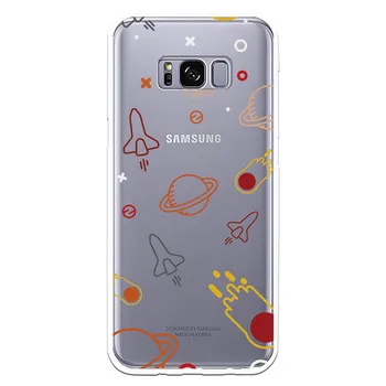 

Stand case costume drawing Space WP018 for Samsung Galaxy S8 Plus