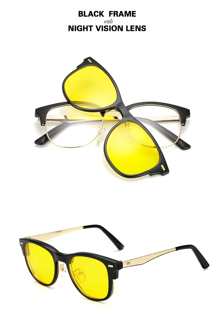TR90 оправа, модные дизайнерские очки, магнитная оправа для очков, солнцезащитные очки, поляризованные линзы, 3 зажима