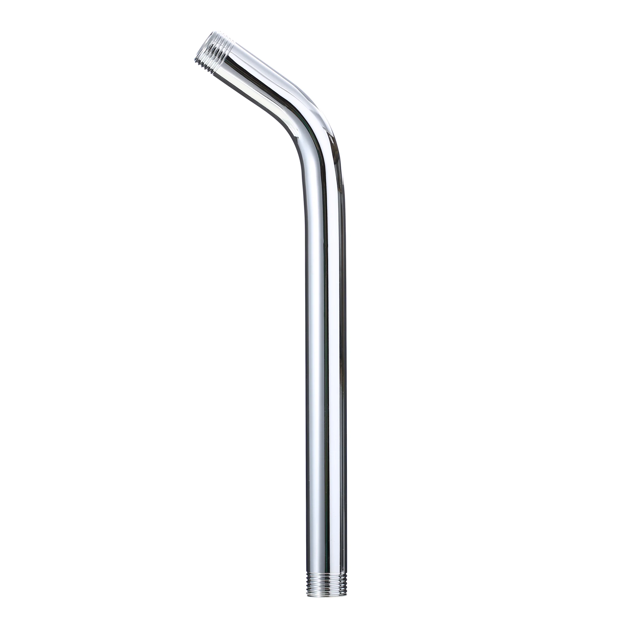 Mayitr Stainless Steel Shower Head Extension Pipe Showerhead Fixed Pipe Bathroom Wall Mounted Shower Arm 300mm