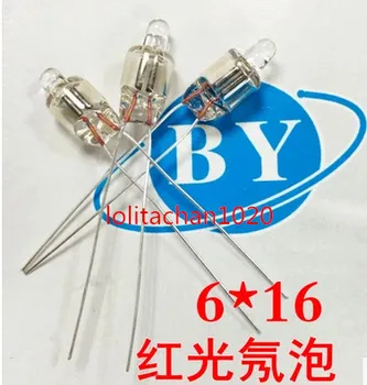 

D_D 200pcs/lot Neonlight neon bulb indicator lamp 6 x16mm