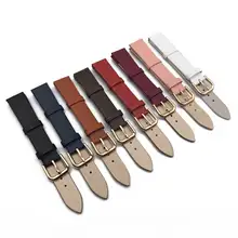 Новинка, аксессуары для часов, розовое золото, кнопка, кожаный ремешок для часов 20 мм, 16 мм, ремешок для часов, Пряжка из нержавеющей стали, браслет для часов, бренд 18 мм