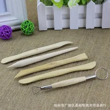 5 шт. глиняные скульптуры для сглаживания воска резные керамические инструменты полимерные формы для моделирования резные инструменты набор деревянных ручек