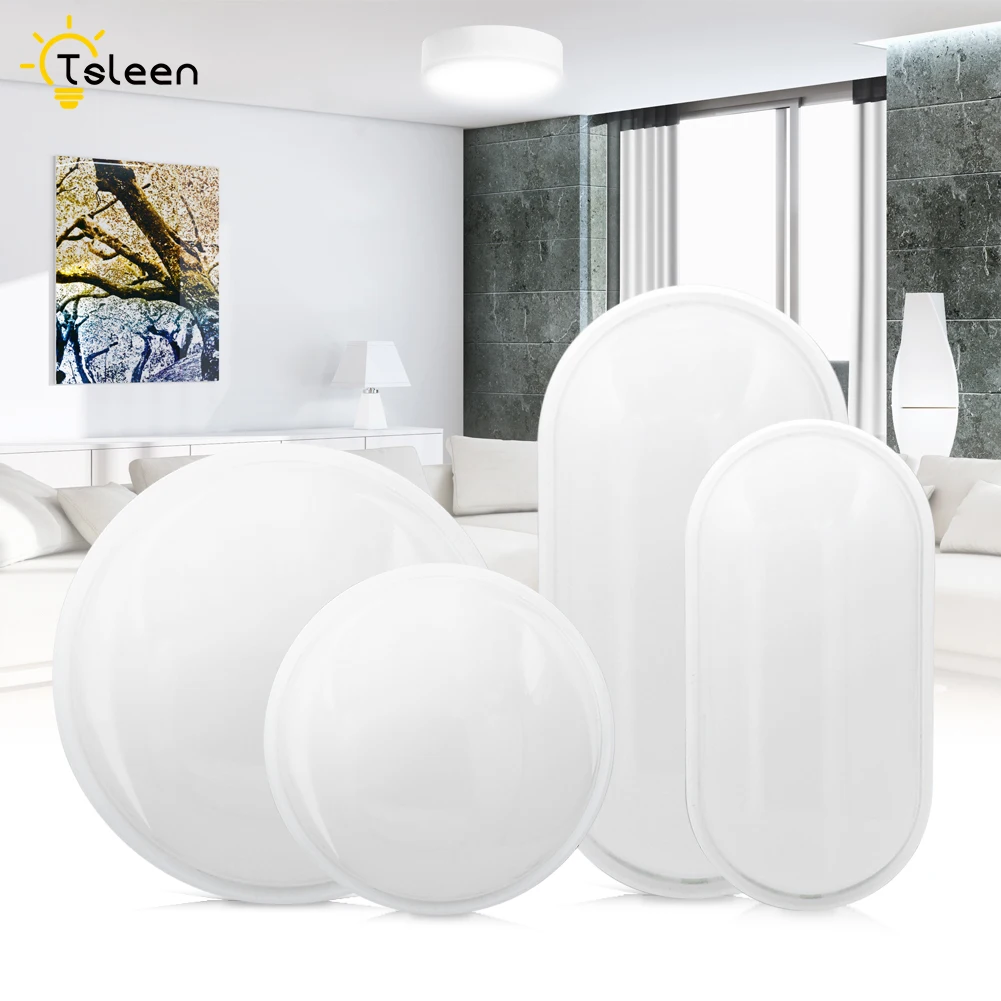 

Round / Oval LED Moisture Proof Ceiling Lamp IP65 Waterproof Bathroom Outdoor Garden Yard Lamp, 16W 20W Modern Wall Lamp Light