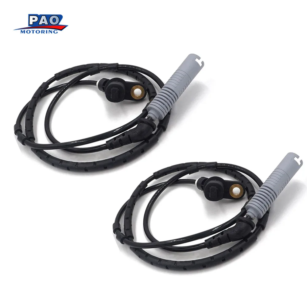 2PC ABS Wheel Speed Sensor Front Left/Right For BMW E46 1999 2003 M3