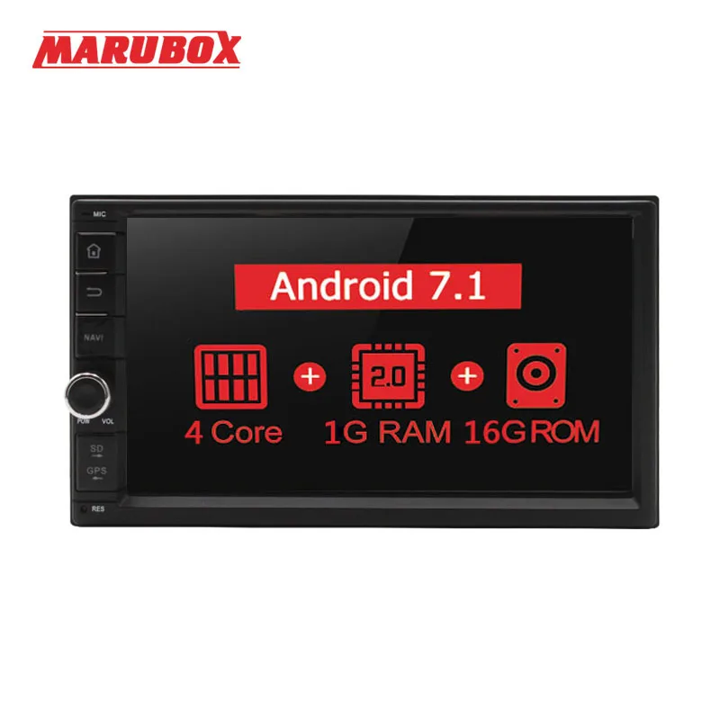 

Marubox Universal 2Din Android 7.1 7 IPS Touch Screen GPS Stereo Radio Intelligent System Car Multimedia Player No DVD 7A706T3