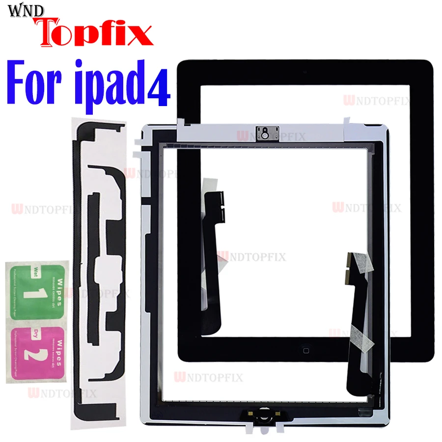 1 шт. для iPad 4 сенсорный экран 4th Gen A1458 A1459 A1460 9 7 &quotlcd Внешний цифрователь запасная