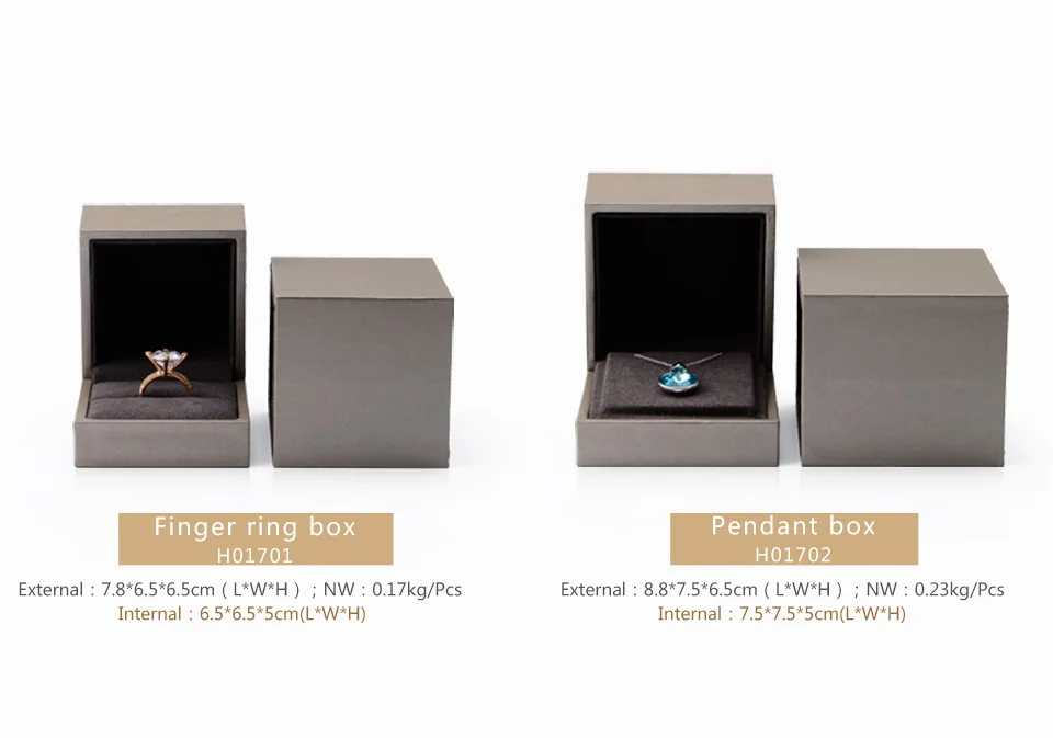 FANXI шампанского ювелирные изделия Подарочная коробка кожзам бумажное кольцо ожерелье браслет ящик для хранения коробка с подушкой Внутренний