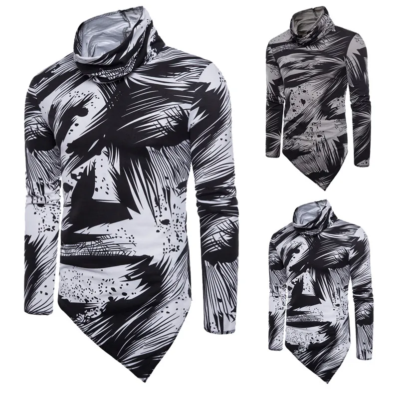 Yayu Men/’s Pullover Hooded Long Sleeves Slim Tops Hood Sweatshirt