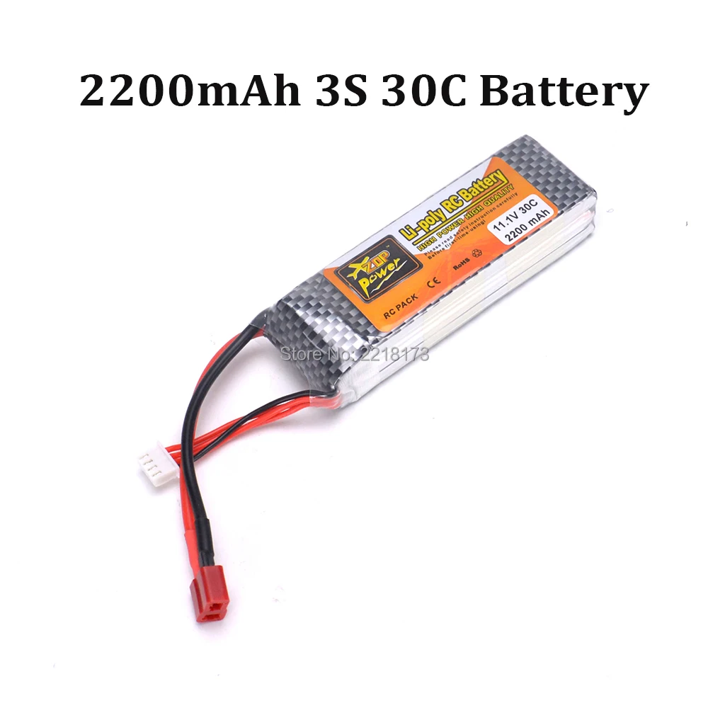

11.1V 2200mAh 3S 30C Li-Po Li-on Battery XT60 connector / T Plug Dean for RC Quadcopter Motor Car Boat High Quality