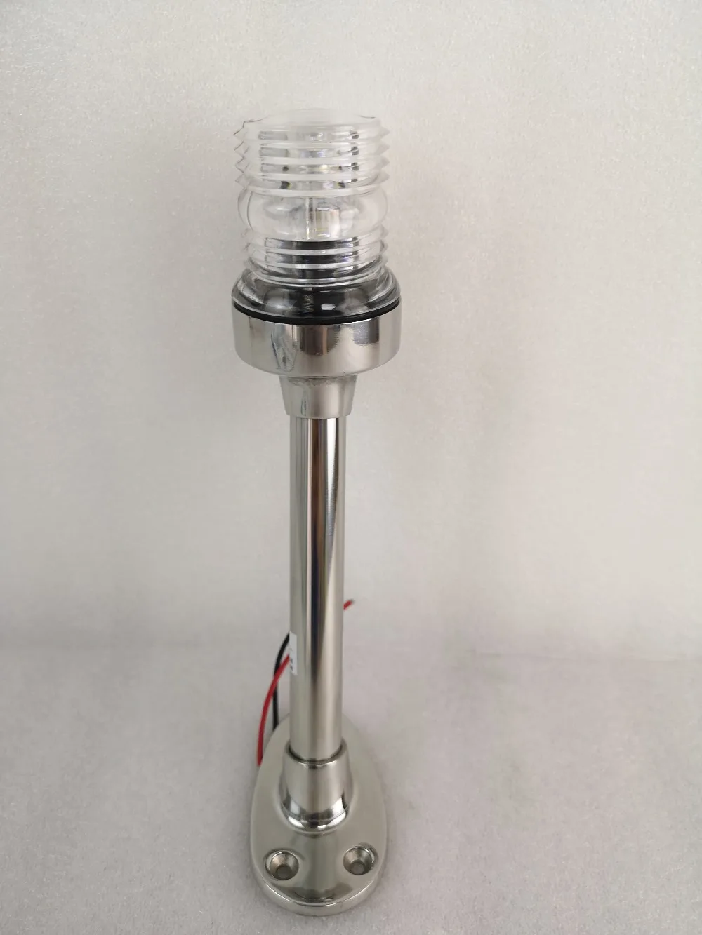 12v24v 2w Led 9 Inch 229mm Stainless Steel Flatmount All Round Light Marine Boat Navigation