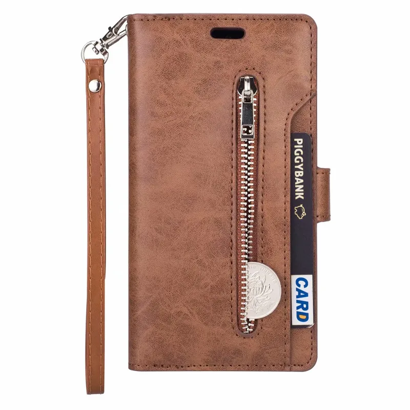 Роскошный кожаный чехол-книжка для samsung Galaxy A50 A70, мягкий чехол-Бумажник для телефона A10 A20 A30 M10 M20 M30, аксессуары для телефона - Цвет: brown