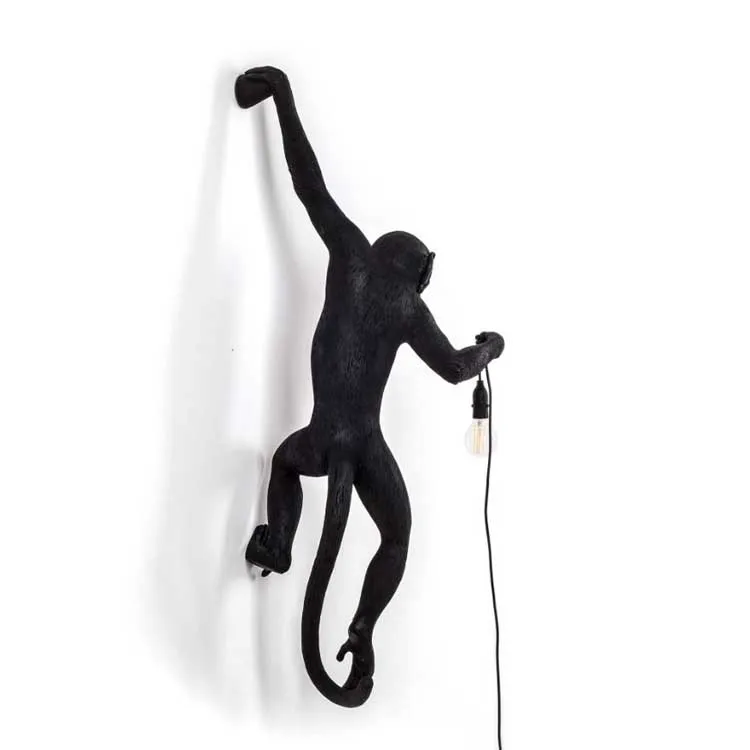 Lampara de pared Kitsch необычное искусство скандинавский ЧЕРНЫЙ Полимер подвесные черные