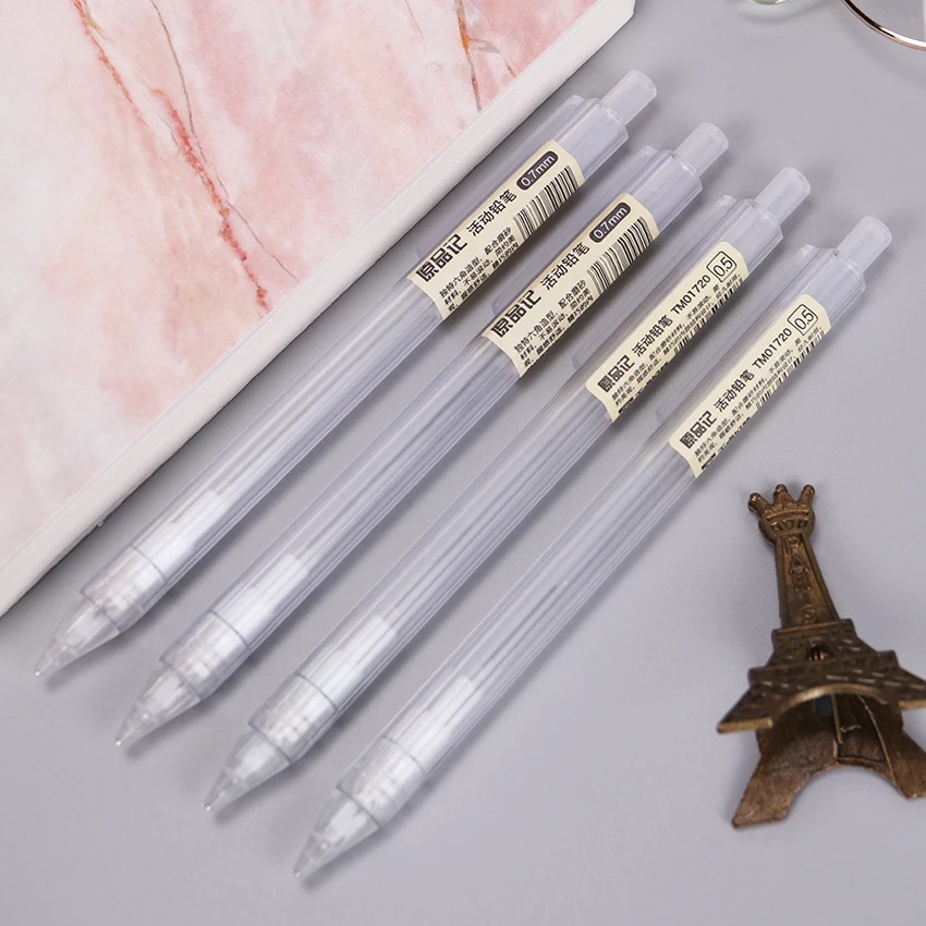 Korean Plastic Mechanical Pencil Transparent Automatic For Students Stationery