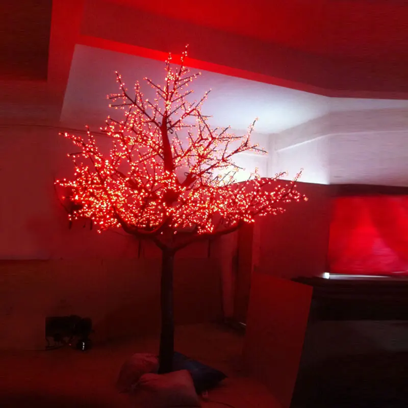 4Meter 4480leds 3Color changing outdoor lighted cherry blossom artificial christmas trees with ...