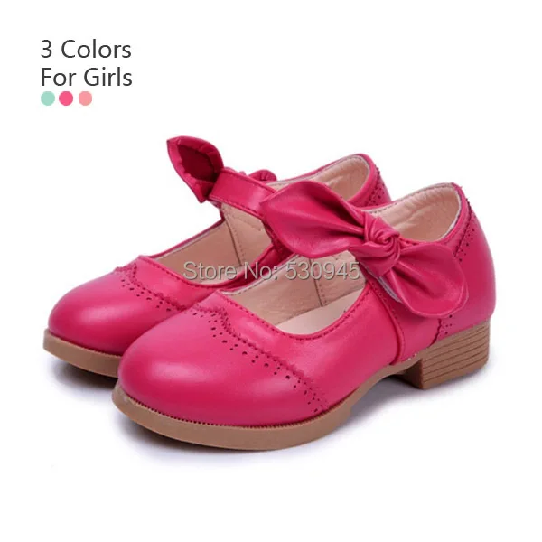 Brand !Children's Leather shoes Bow Clogs for Girls USsize8.5-11 Candy color Single Shoes Sandals EU 25-28 Wholesale 60626-3 |