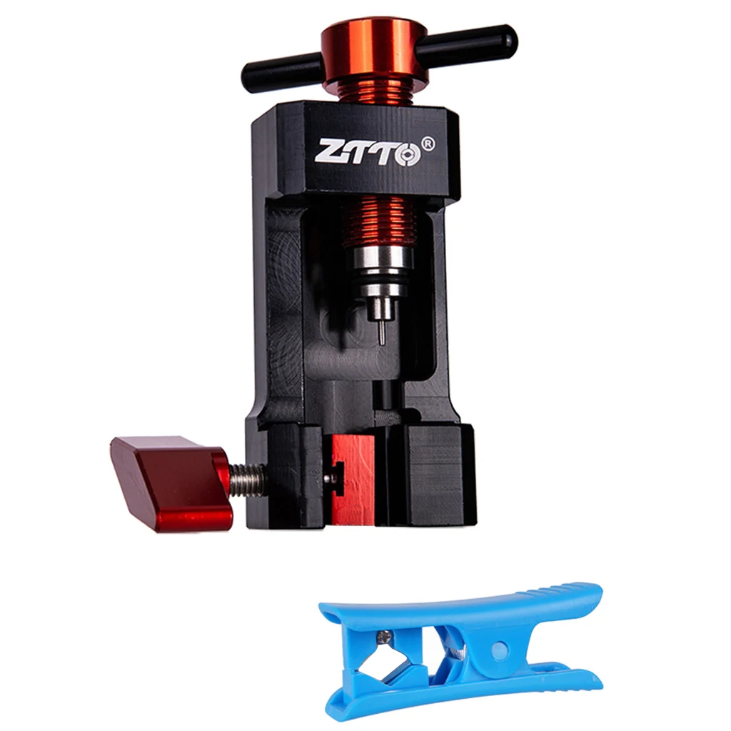 cheap 1 Set of Professional Bicycle Needle Driver + Hydraulic Hose Cutter Disc Brake Hose Insert Install Tool Heavy Duty amp; Durable