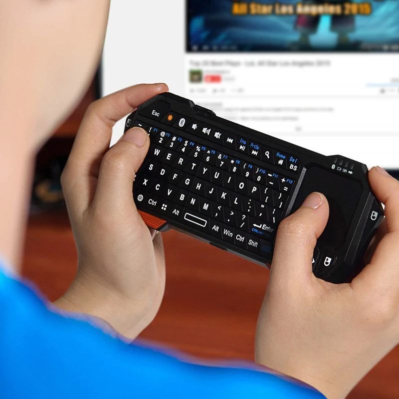 Qwerty Bluetooth мини клавиатура контроллер с тачпадом для IOS Android Windows PC PS3 Tab