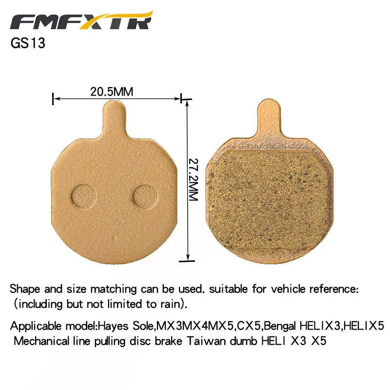 1 пара тормозных колодок для велосипеда m395, дисковые тормоза для горного велосипеда bb5xtbb7, оригинальные модифицированные Универсальные Металлические тормоза - Цвет: GS13 1 pair