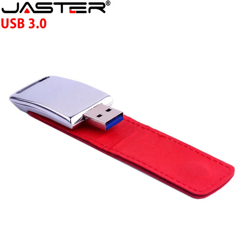 JASTER USB 3,0 логотип клиента металлическая кожа usb+ Подарочная коробка usb флеш-накопитель Флешка 4 ГБ 8 ГБ 16 ГБ 32 ГБ 64 Гб карта памяти U диск