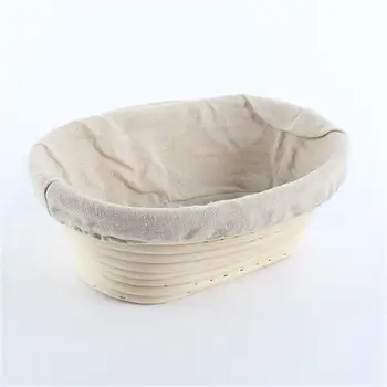 

Hot Durable Low Oval Rattan Brotform Banneton Cane Bread Food Proofing Liner Basket Storage New PY8