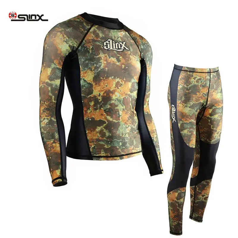 

Mens Camouflage Wetsuits UPF50 UV Mens Rash Guard Swimwear for Snorkeling Diving Surf Swimsuit Sun Protection Camo Rashguard Wet