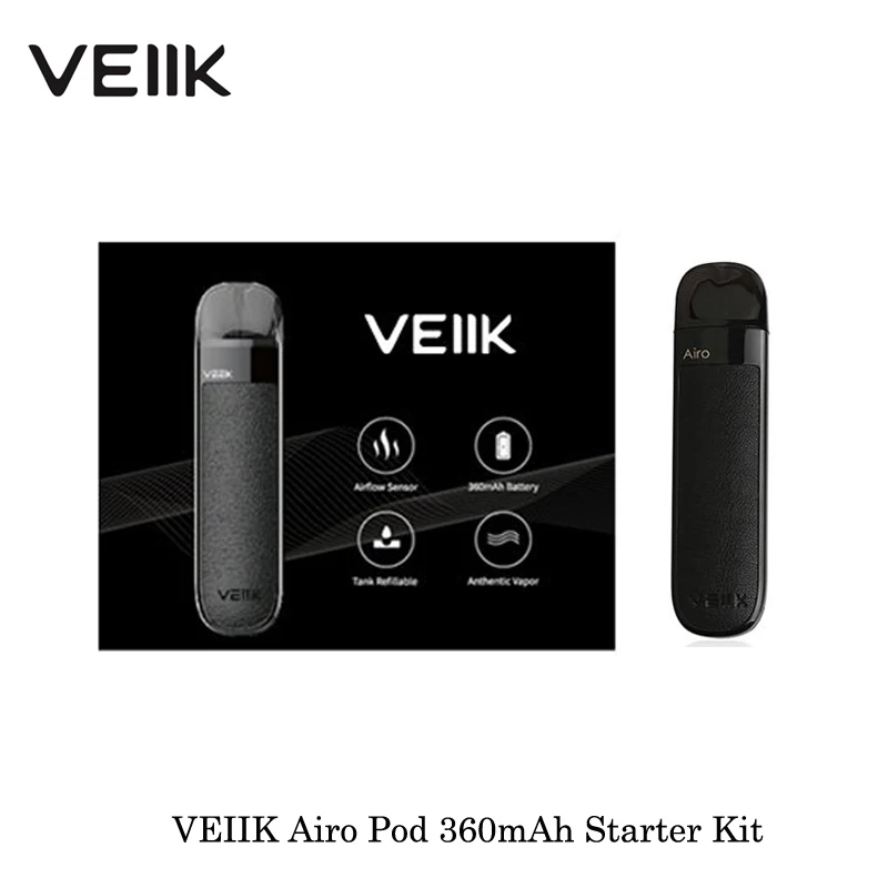 Электронная сигарета VEIIK Airo Pod 360 мАч/500 мАч стартовый комплект Портативный 2 мл