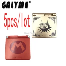 5 шт./партия, красный, золотой цвет, ограниченное предложение, чехол Корпус оболочка для GameboyAdvance SP GBASP GBO DMG, чехол для мальчика Advance