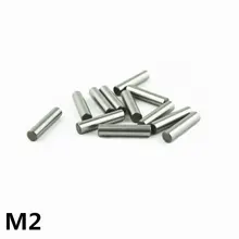 100 pcs 2 milímetros Rolamento Cilíndrico de Aço Pino de Localização Pin rolo Da Agulha Dedal Comprimento 3-30mm