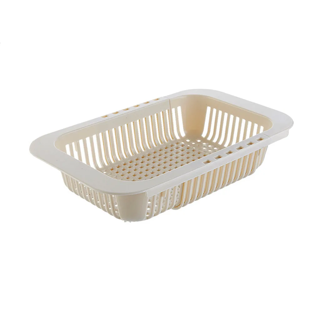 Кухонная Выдвижная пластиковая корзина для раковины пластиковый держатель для тарелок фильтры для раковины корзина для воды#4