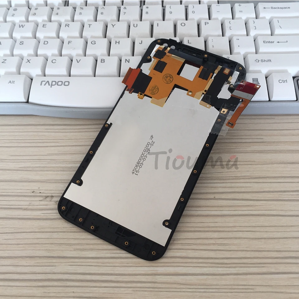 Moto X Style  LCD Display With Frame black (23)