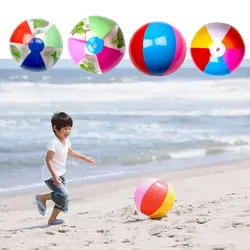28 см 1 шт. дети шесть цветов пляж надувной поплавок воды играть в мяч бассейн играть шары развивающие игрушки случайный цвет
