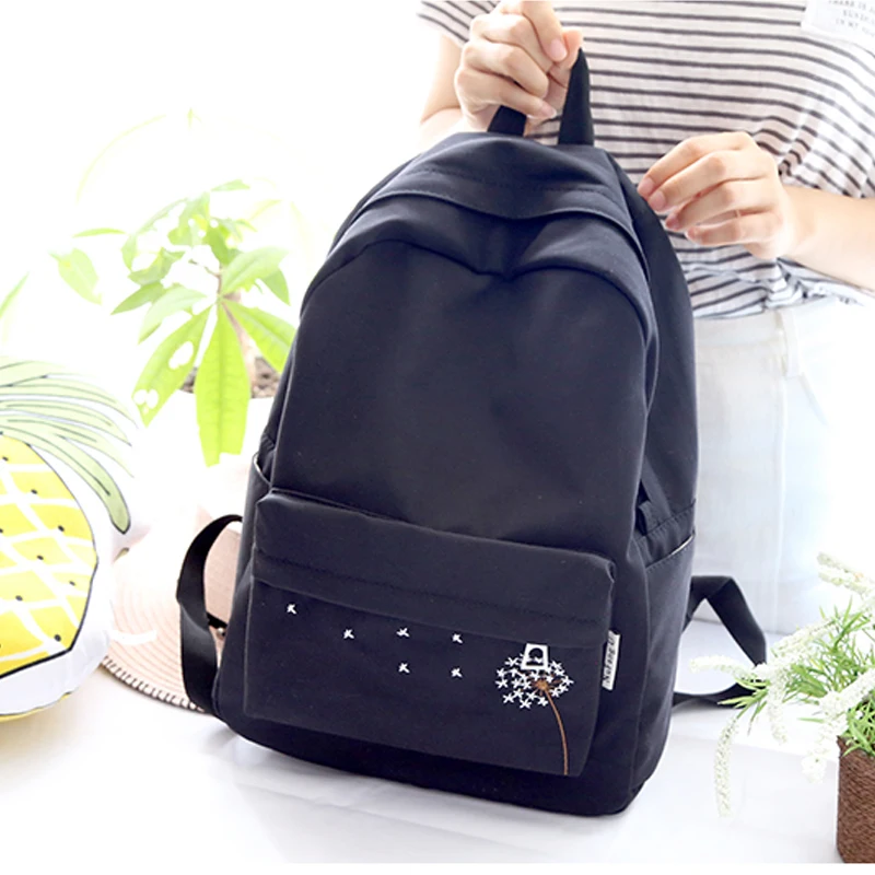 

2018 pretty style candy color dandelion women backpack fashionable girls middle school student book bag casual backpack