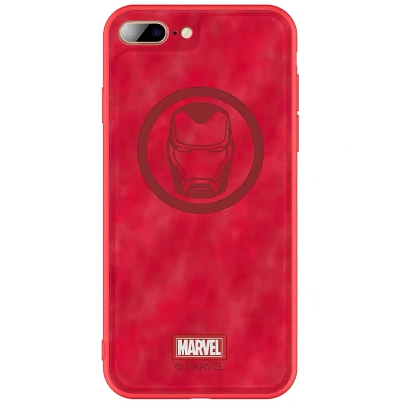 

Marvel Original Thor Phone Case For iphone 7 8 Plus Spider-Man Shockproof Back Cover Captain America Iron Man Soft Coque New