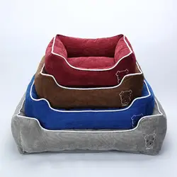 Высокое качество Короткие Плюшевые вельветовые собаки кровать мягкие удобные все сезоны товары для собак дом влагостойкие дно Конура