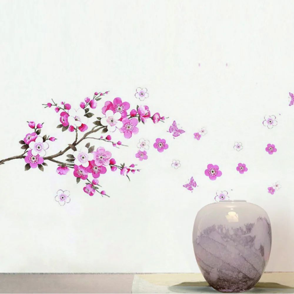 DIY Wall Sticker PVC Cherry Tree Or Magnolia Pattern Room Home Office