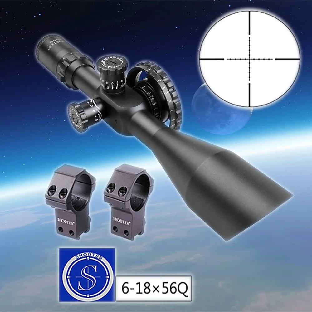 

Rifle Optical Sight SHOOTER 6-18X56 Riflescope Outdoor Hunting Optics Sight Scope gun-aiming Accessory sightingtelescope