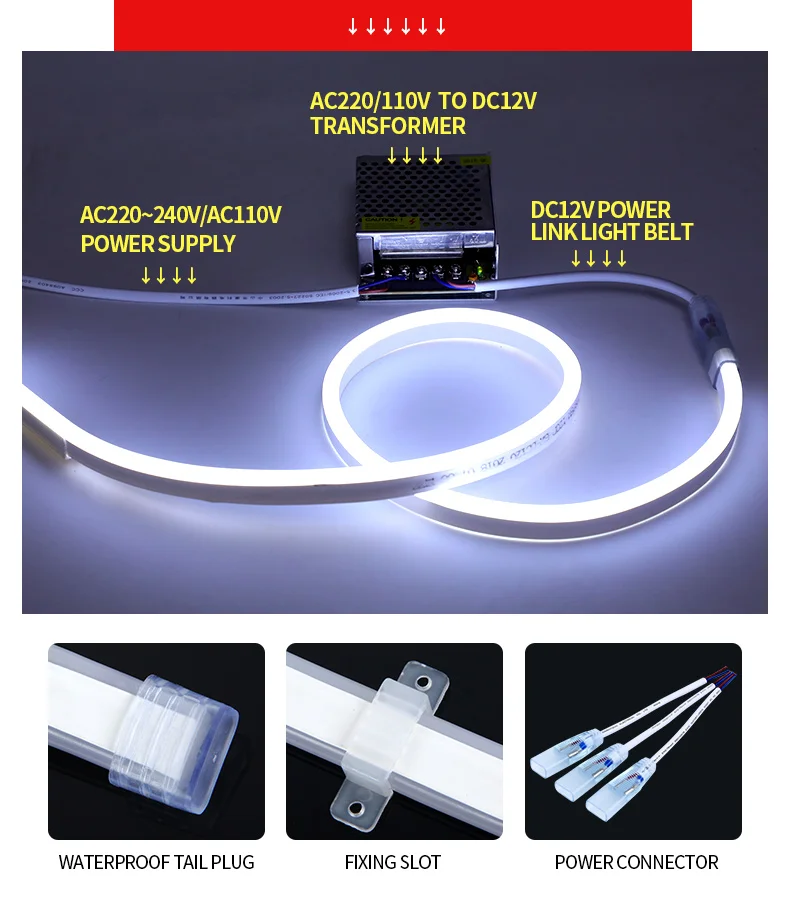 Светодиодные ленты 12V SMD2835 Водонепроницаемый аквариумный светильник ing гибкий неоновый светодиодный светильник DC мотор шестерни низкой Напряжение ленточный светильник s Ambi светильник шнур Светодиодные ленты s