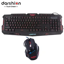 Russian font b keyboard b font mouse combo Backlit LED font b gaming b font led