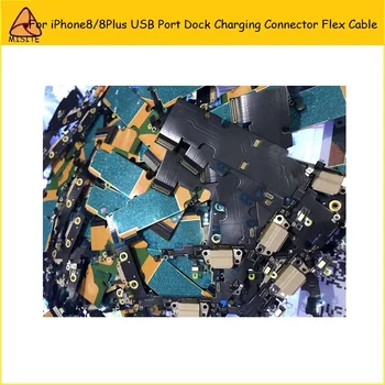 

20PCS/LOT New Phone USB Charger Flex For i Phone 8 8G 4.7" USB Charging Port Dock Connector Audio Jack Flex Cable Repair Parts
