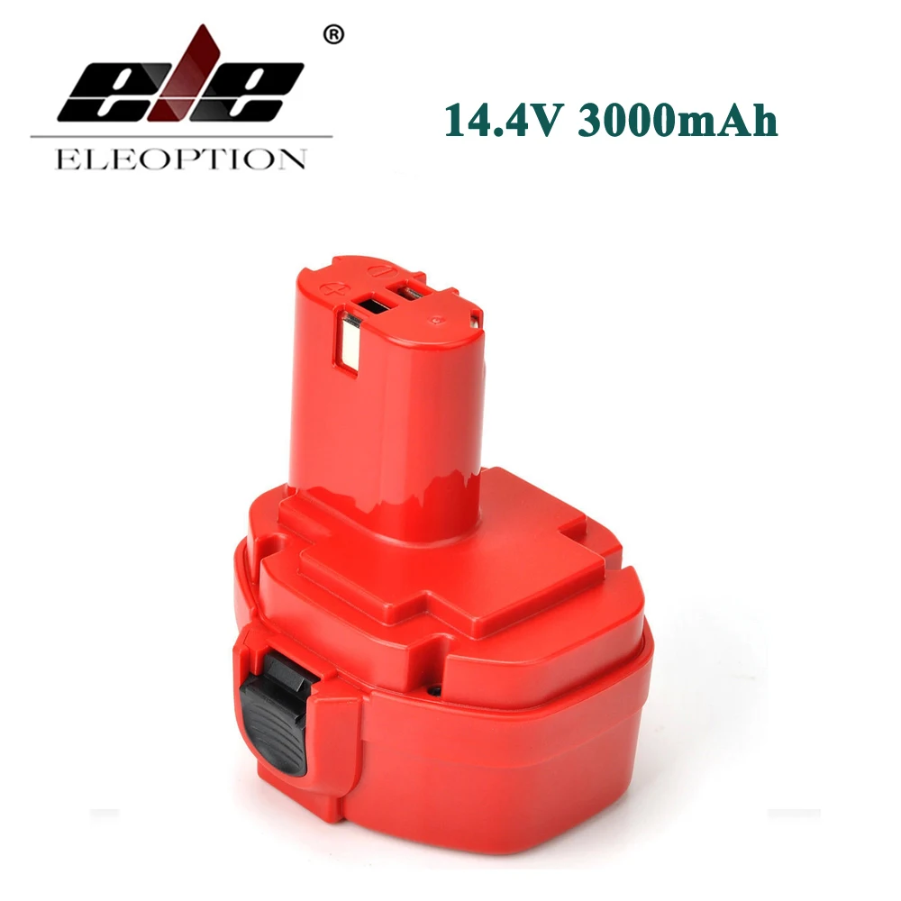 

Red 14.4V 3000mAh Ni-MH 193158-3 Rechargeable Power Tool Battery Replacement Cordless for Makita Drill PA14 1433 1434 1435