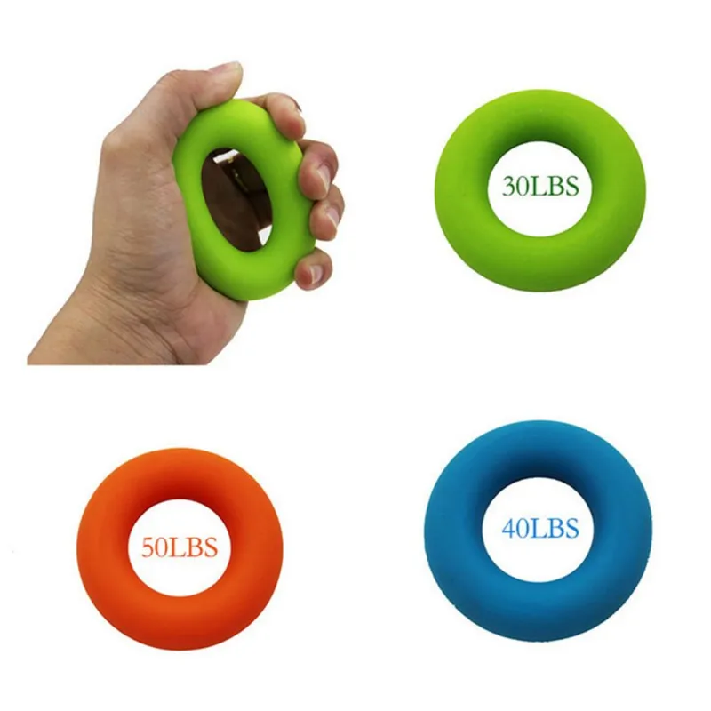 1 Pcs 7cm Diameter Strength Hand Grip Ring Muscle Power Training Rubber